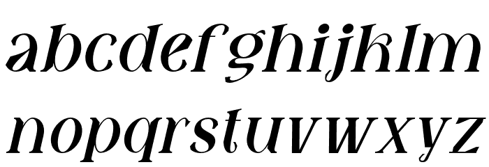 FatinGengky-Italic Font LOWERCASE