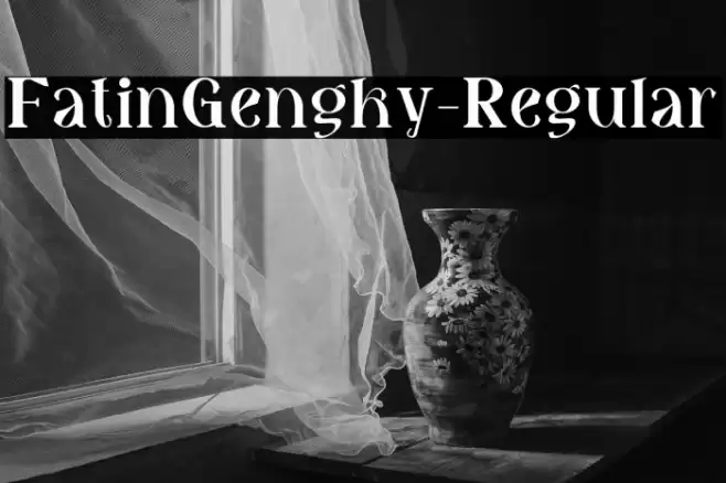 FatinGengky-Regular Font examples