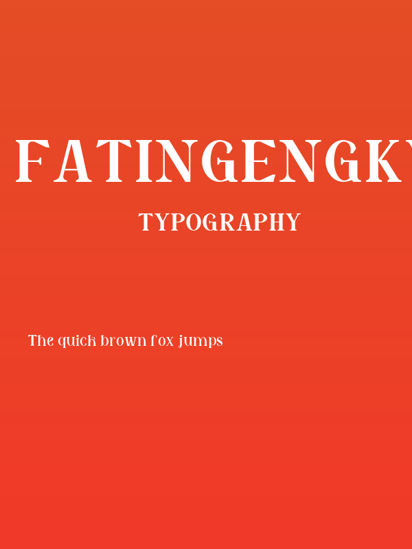 FatinGengky-Regular Poster