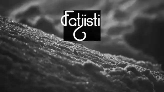 Fatjisti Font examples