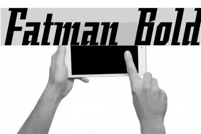 Fatman Bold Font examples