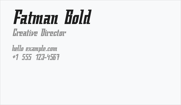 Fatman Bold Business Card