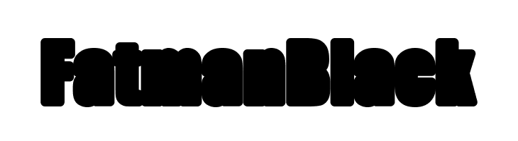 FatmanBlack  Frei Schriftart Herunterladen