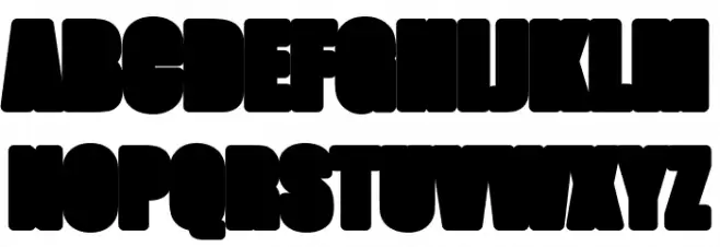 FatmanBlack Schriftart Groß
