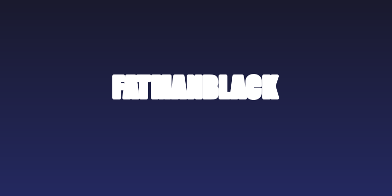 FatmanBlack Social Header