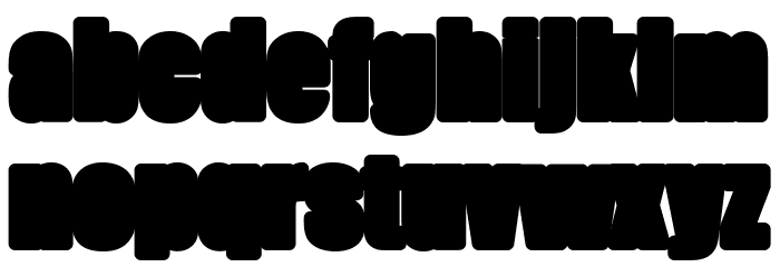 FatmanBlack Font LOWERCASE