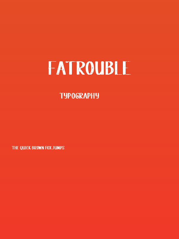 Fatrouble Poster