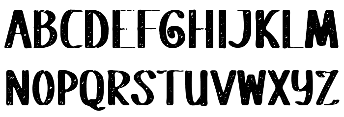 Fatrouble Font LOWERCASE