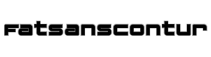 FatsansContur  baixar fontes gratis
