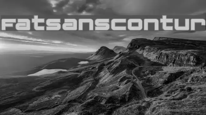 FatsansContur Font examples