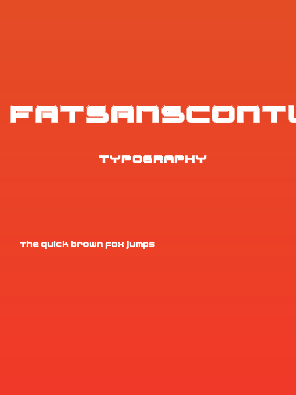 FatsansContur Poster