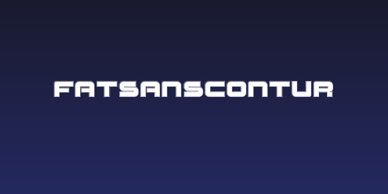FatsansContur Social Header