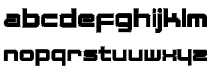 FatsansContur Font LOWERCASE
