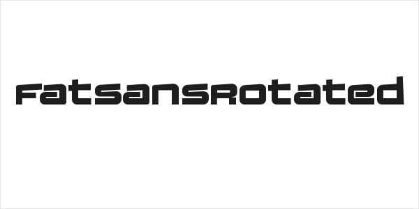 FatsansRotated Logo