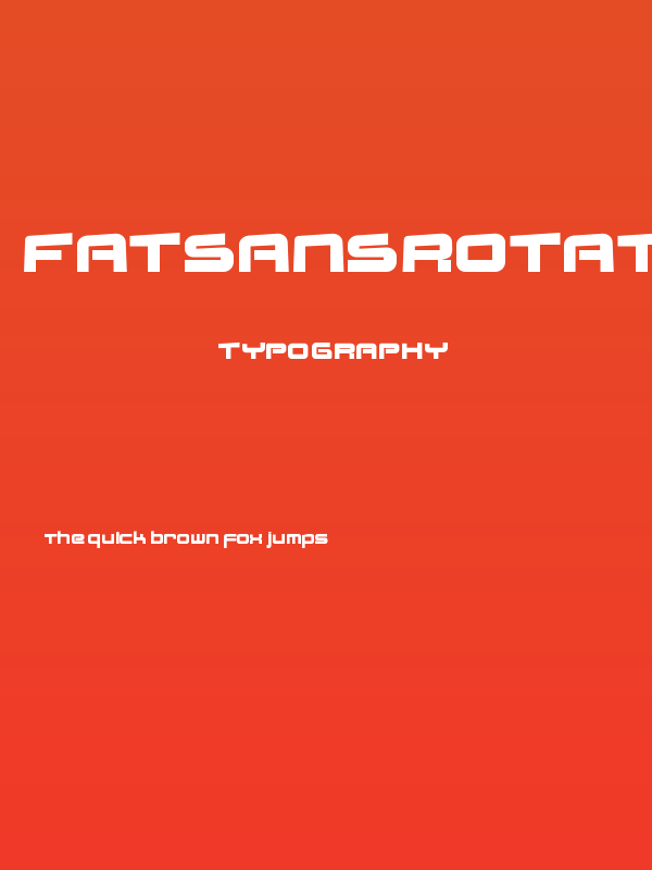 FatsansRotated Poster
