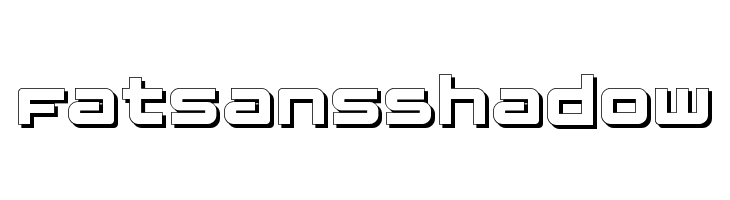 FatsansShadow  font caratteri gratis