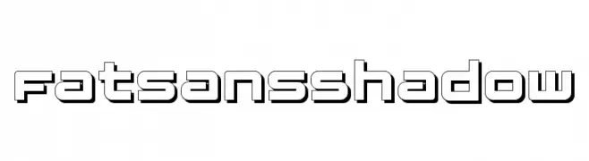 FatsansShadow  baixar fontes gratis