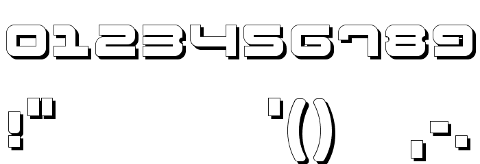 FatsansShadow Font OTHER CHARS