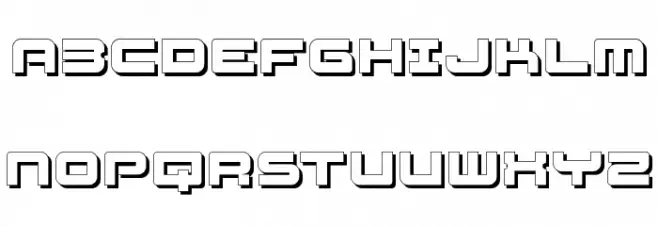 FatsansShadow 字体 大写