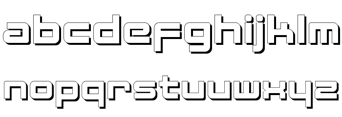 FatsansShadow Font LOWERCASE