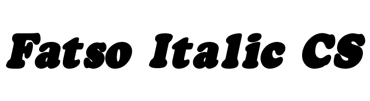 Fatso Italic CS  Descarca Fonturi Gratis