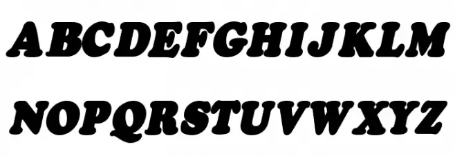 Fatso Italic CS フォント 大文字