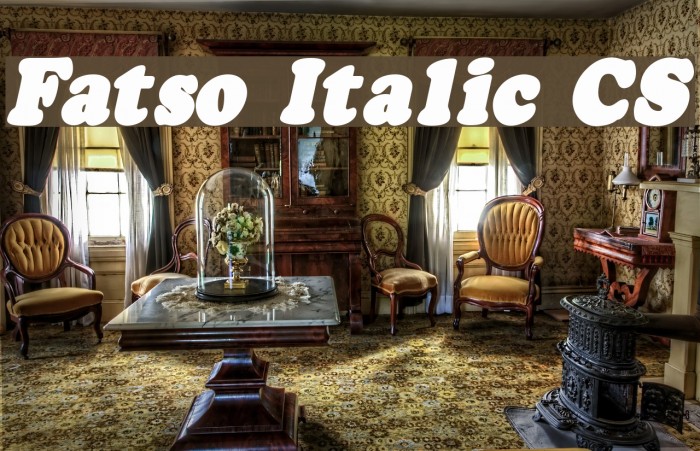 Fatso Italic CS Font examples