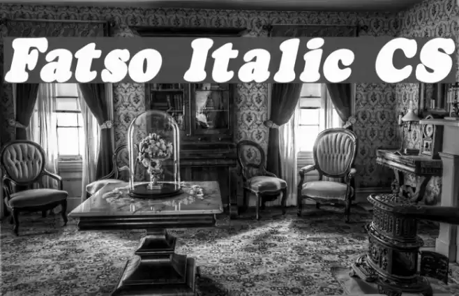 Fatso Italic CS خط examples