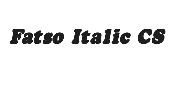 Fatso Italic CS Logo