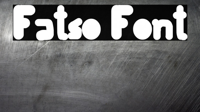 Fatso Шрифта examples