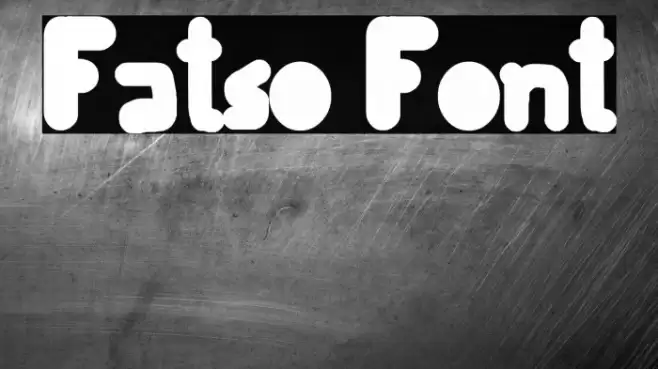 Fatso Font examples