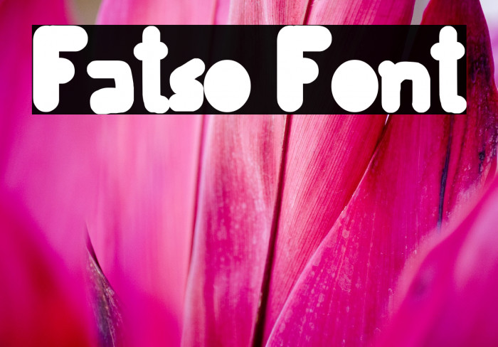 Fatso Шрифта examples