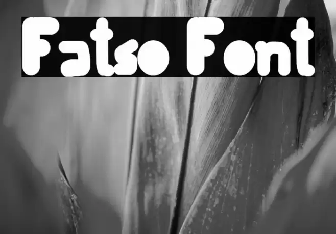 Fatso Font examples