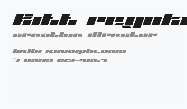 Fatt Regular Business Card