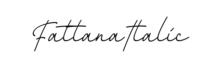 Fattana Italic Font