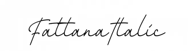 Fattana Italic  font caratteri gratis