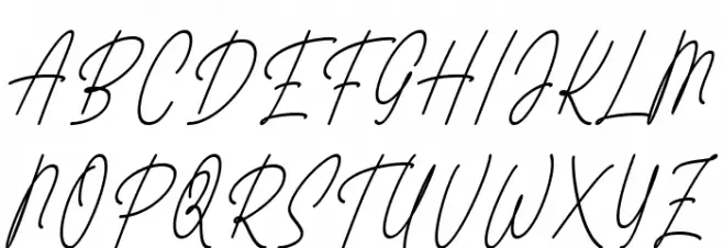 Fattana Italic フォント 大文字
