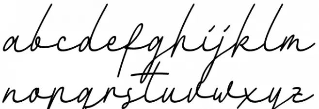 Fattana Italic Font LOWERCASE