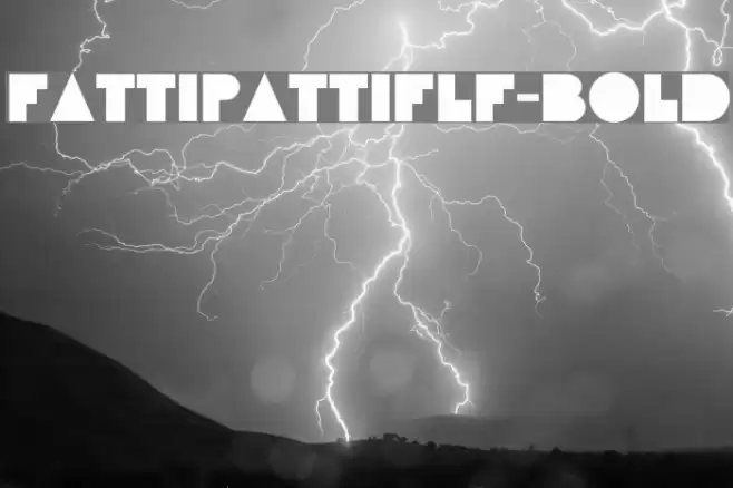 FattiPattiFLF-Bold フォント examples