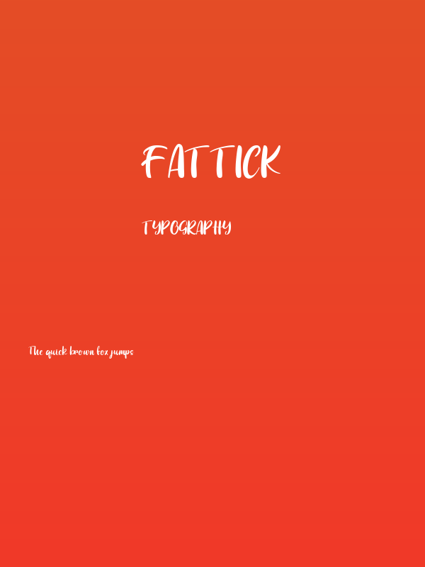 Fattick Poster