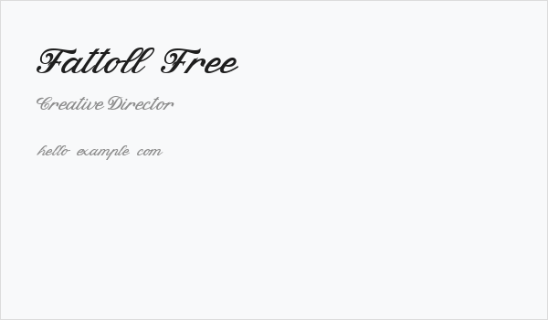 Fattoll Free Business Card