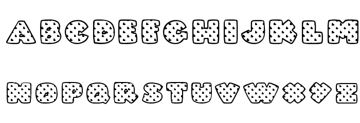 Fatty Heart Filled Font LOWERCASE