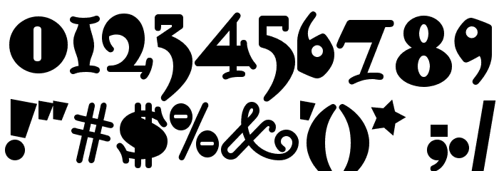 Fatty Snax NF Font OTHER CHARS