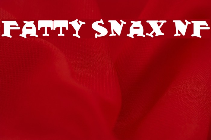 Fatty Snax NF Font examples