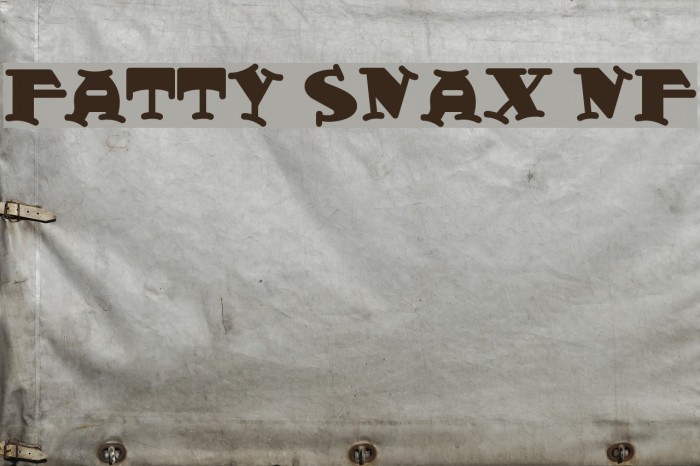 Fatty Snax NF Font examples