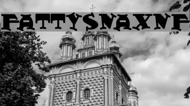 FattySnaxNF Font examples