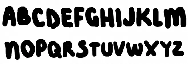 FattyWatty 字体 大写