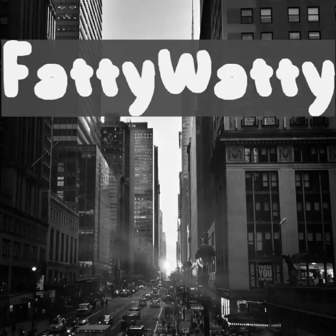 FattyWatty Font examples