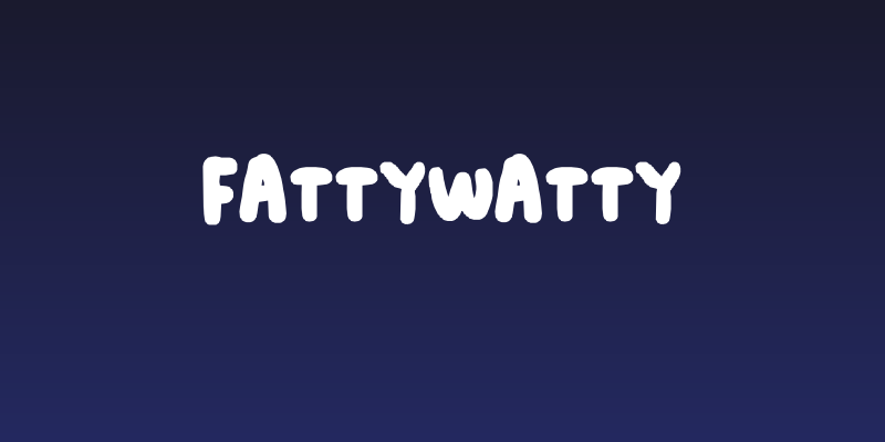 FattyWatty Social Header