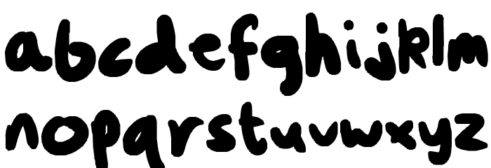 Fatty Font LOWERCASE